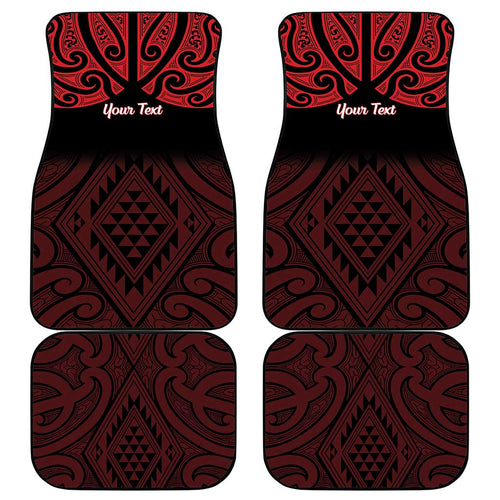 Personalised Keep Maori Wards New Zealand Car Mats Stronger Together Aotearoa Taniko - Aussie Hoodie