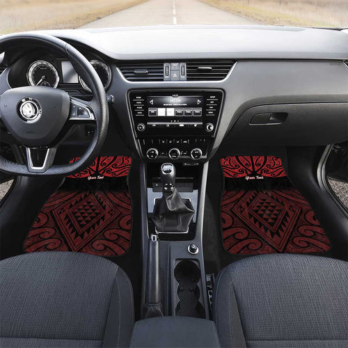 Personalised Keep Maori Wards New Zealand Car Mats Stronger Together Aotearoa Taniko - Aussie Hoodie