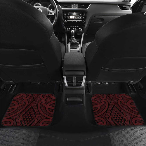 Personalised Keep Maori Wards New Zealand Car Mats Stronger Together Aotearoa Taniko - Aussie Hoodie