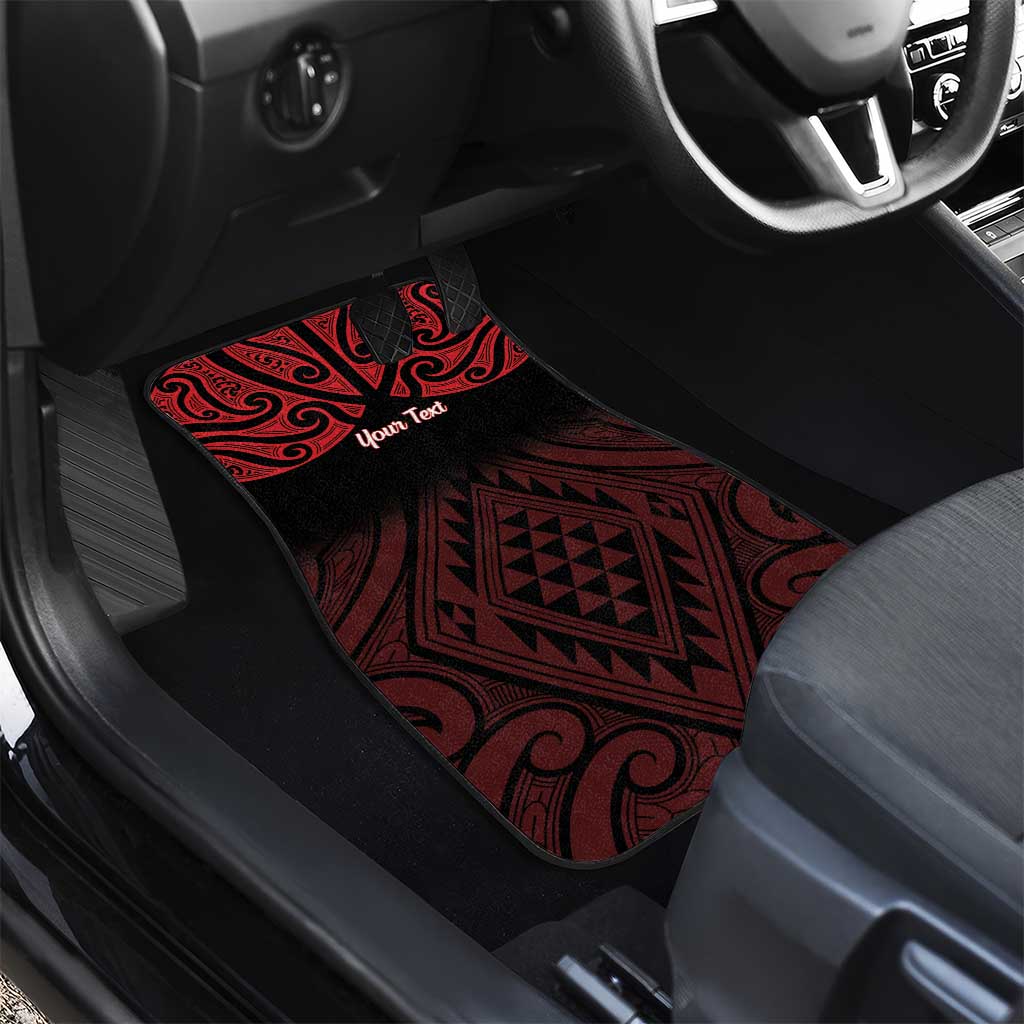 Personalised Keep Maori Wards New Zealand Car Mats Stronger Together Aotearoa Taniko - Aussie Hoodie