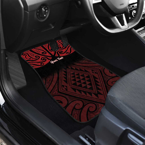 Personalised Keep Maori Wards New Zealand Car Mats Stronger Together Aotearoa Taniko - Aussie Hoodie