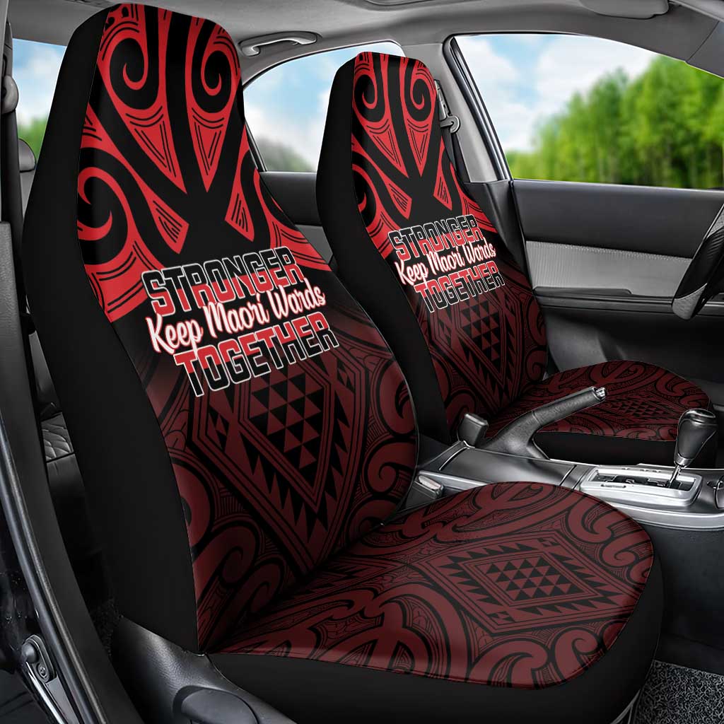 Keep Maori Wards New Zealand Car Seat Cover Stronger Together Aotearoa Taniko - Aussie Hoodie