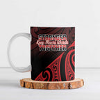 Personalised Keep Maori Wards New Zealand Ceramic Mug Stronger Together Aotearoa Taniko - Aussie Hoodie