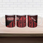 Personalised Keep Maori Wards New Zealand Ceramic Mug Stronger Together Aotearoa Taniko - Aussie Hoodie