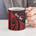 Personalised Keep Maori Wards New Zealand Ceramic Mug Stronger Together Aotearoa Taniko - Aussie Hoodie