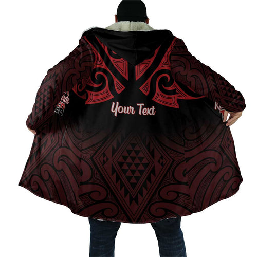Personalised Keep Maori Wards New Zealand Cloak Stronger Together Aotearoa Taniko - Aussie Hoodie