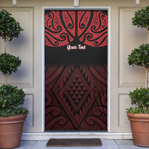 Personalised Keep Maori Wards New Zealand Door Cover Stronger Together Aotearoa Taniko - Aussie Hoodie