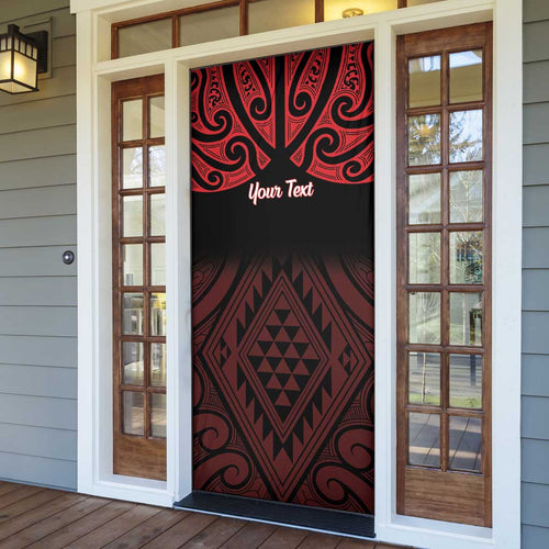 Personalised Keep Maori Wards New Zealand Door Cover Stronger Together Aotearoa Taniko - Aussie Hoodie