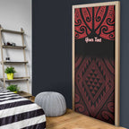 Personalised Keep Maori Wards New Zealand Door Cover Stronger Together Aotearoa Taniko - Aussie Hoodie