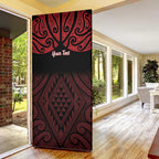 Personalised Keep Maori Wards New Zealand Door Cover Stronger Together Aotearoa Taniko - Aussie Hoodie