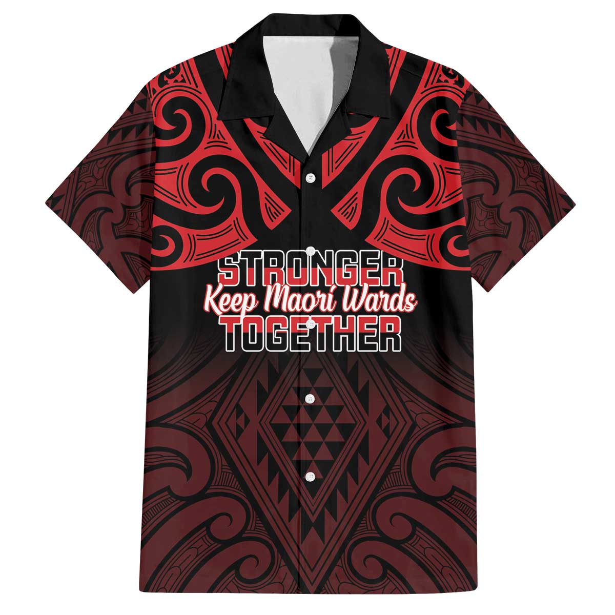 Personalised Keep Maori Wards New Zealand Family Matching Off The Shoulder Long Sleeve Dress and Hawaiian Shirt Stronger Together Aotearoa Taniko - Aussie Hoodie