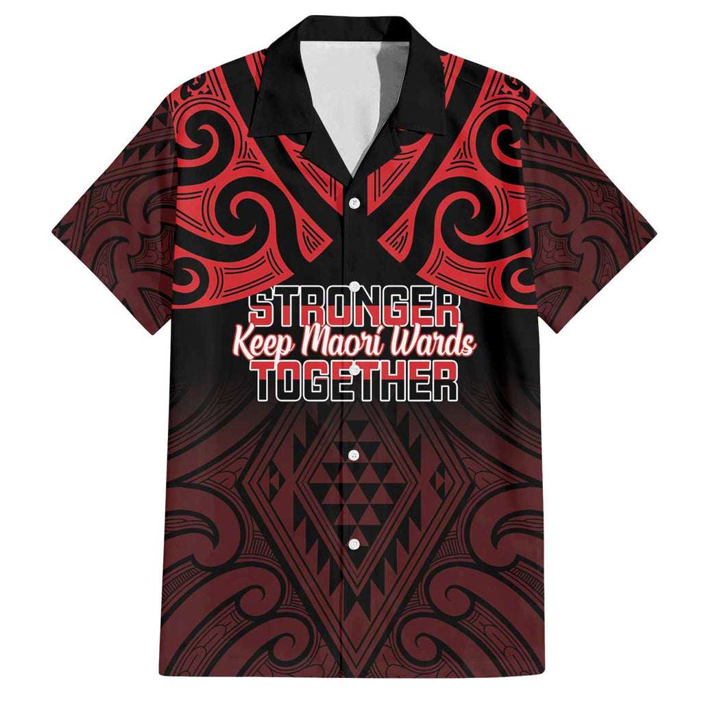 Personalised Keep Maori Wards New Zealand Family Matching Off The Shoulder Long Sleeve Dress and Hawaiian Shirt Stronger Together Aotearoa Taniko - Aussie Hoodie