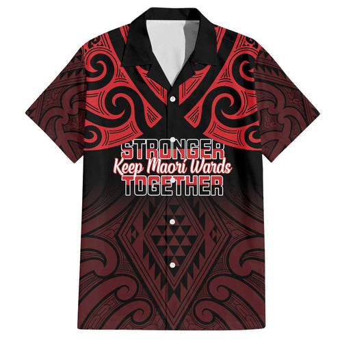 Personalised Keep Maori Wards New Zealand Family Matching Off The Shoulder Long Sleeve Dress and Hawaiian Shirt Stronger Together Aotearoa Taniko - Aussie Hoodie