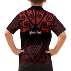 Personalised Keep Maori Wards New Zealand Family Matching Off Shoulder Maxi Dress and Hawaiian Shirt Stronger Together Aotearoa Taniko - Aussie Hoodie