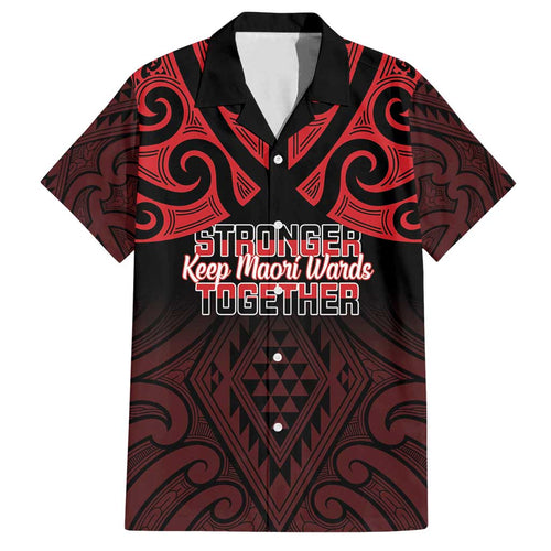 Personalised Keep Maori Wards New Zealand Family Matching Off Shoulder Short Dress and Hawaiian Shirt Stronger Together Aotearoa Taniko - Aussie Hoodie
