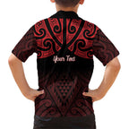 Personalised Keep Maori Wards New Zealand Family Matching Short Sleeve Bodycon Dress and Hawaiian Shirt Stronger Together Aotearoa Taniko - Aussie Hoodie