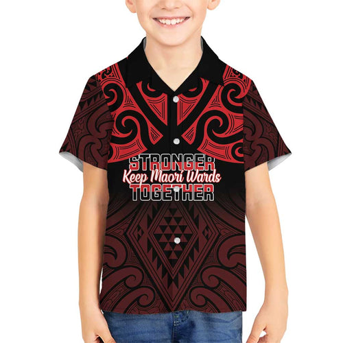 Personalised Keep Maori Wards New Zealand Family Matching Summer Maxi Dress and Hawaiian Shirt Stronger Together Aotearoa Taniko - Aussie Hoodie