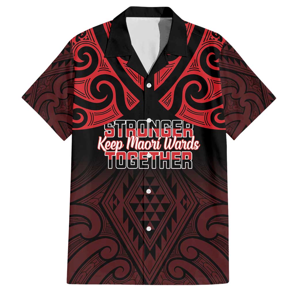 Personalised Keep Maori Wards New Zealand Hawaiian Shirt Stronger Together Aotearoa Taniko - Aussie Hoodie