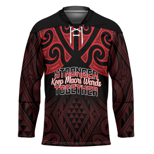 Personalised Keep Maori Wards New Zealand Hockey Jersey Stronger Together Aotearoa Taniko - Aussie Hoodie