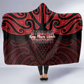 Keep Maori Wards New Zealand Hooded Blanket Stronger Together Aotearoa Taniko - Aussie Hoodie