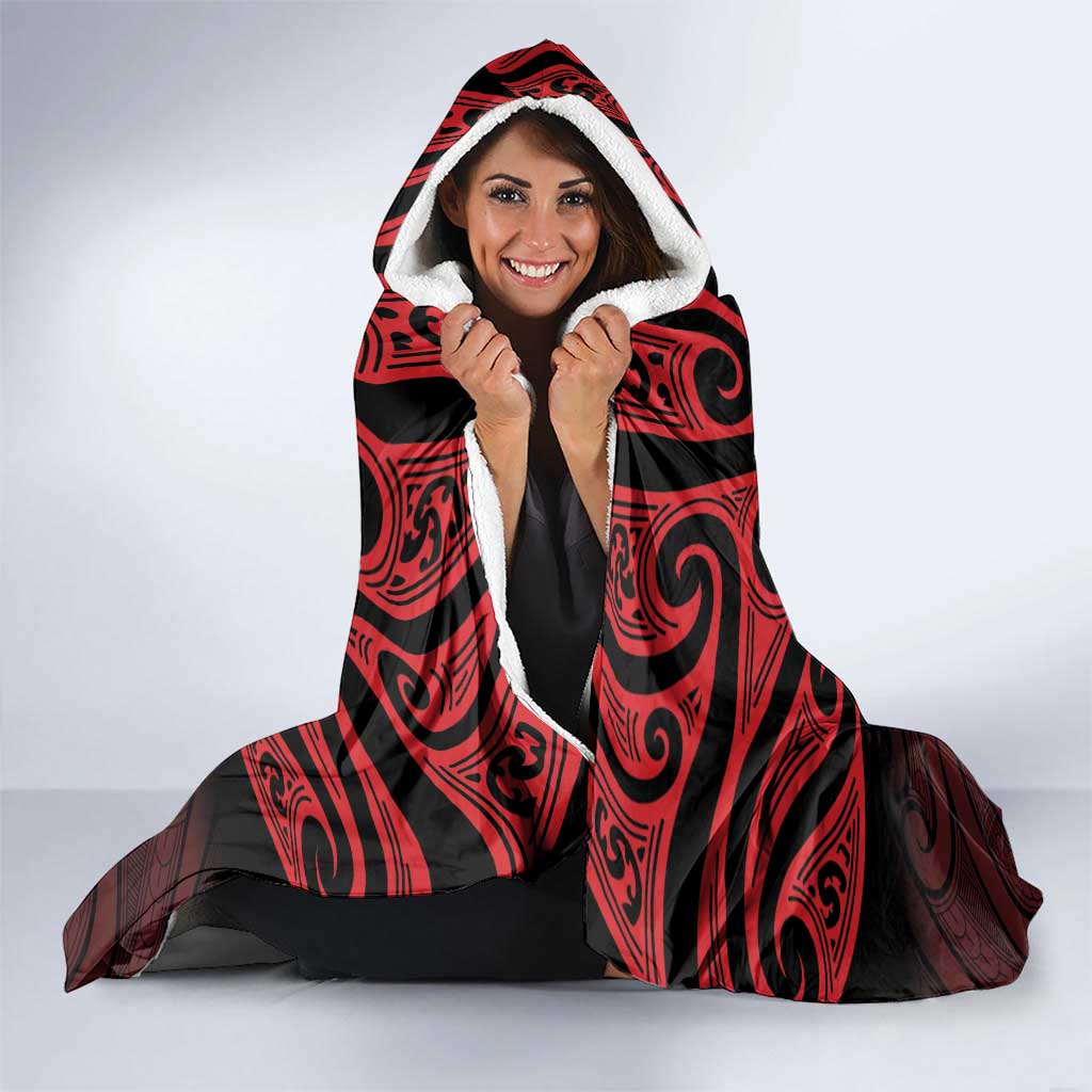 Keep Maori Wards New Zealand Hooded Blanket Stronger Together Aotearoa Taniko - Aussie Hoodie