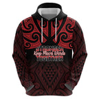 Personalised Keep Maori Wards New Zealand Hoodie Stronger Together Aotearoa Taniko - Aussie Hoodie