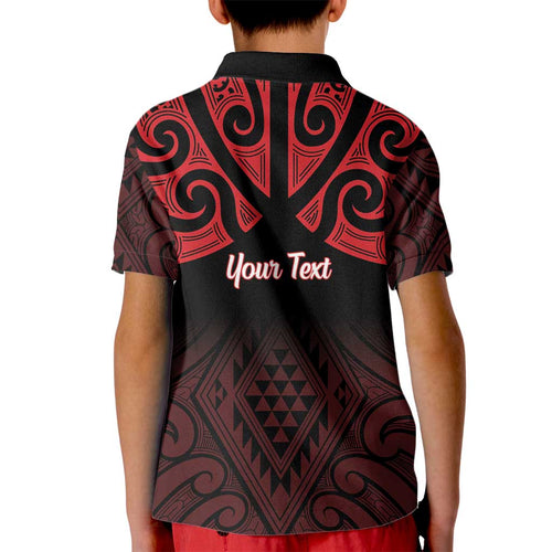 Personalised Keep Maori Wards New Zealand Kid Polo Shirt Stronger Together Aotearoa Taniko - Aussie Hoodie