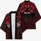 Personalised Keep Maori Wards New Zealand Kimono Stronger Together Aotearoa Taniko - Aussie Hoodie