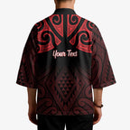 Personalised Keep Maori Wards New Zealand Kimono Stronger Together Aotearoa Taniko - Aussie Hoodie