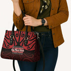 Keep Maori Wards New Zealand Leather Bag Stronger Together Aotearoa Taniko - Aussie Hoodie