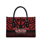Keep Maori Wards New Zealand Leather Bag Stronger Together Aotearoa Taniko - Aussie Hoodie
