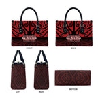 Keep Maori Wards New Zealand Leather Bag Stronger Together Aotearoa Taniko - Aussie Hoodie