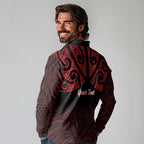 Personalised Keep Maori Wards New Zealand Long Sleeve Polo Shirt Stronger Together Aotearoa Taniko - Aussie Hoodie