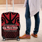 Keep Maori Wards New Zealand Luggage Cover Stronger Together Aotearoa Taniko - Aussie Hoodie
