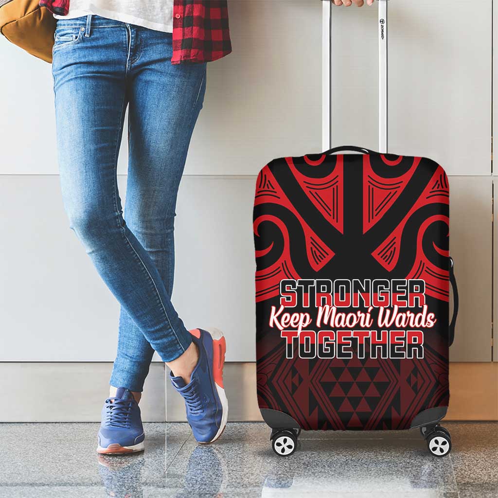 Keep Maori Wards New Zealand Luggage Cover Stronger Together Aotearoa Taniko - Aussie Hoodie