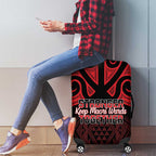 Keep Maori Wards New Zealand Luggage Cover Stronger Together Aotearoa Taniko - Aussie Hoodie