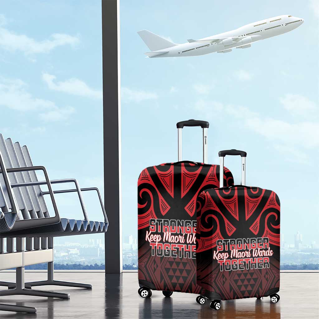 Keep Maori Wards New Zealand Luggage Cover Stronger Together Aotearoa Taniko - Aussie Hoodie