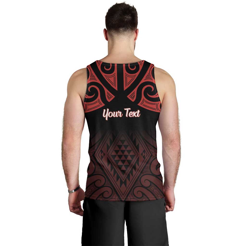 Personalised Keep Maori Wards New Zealand Men Tank Top Stronger Together Aotearoa Taniko - Aussie Hoodie