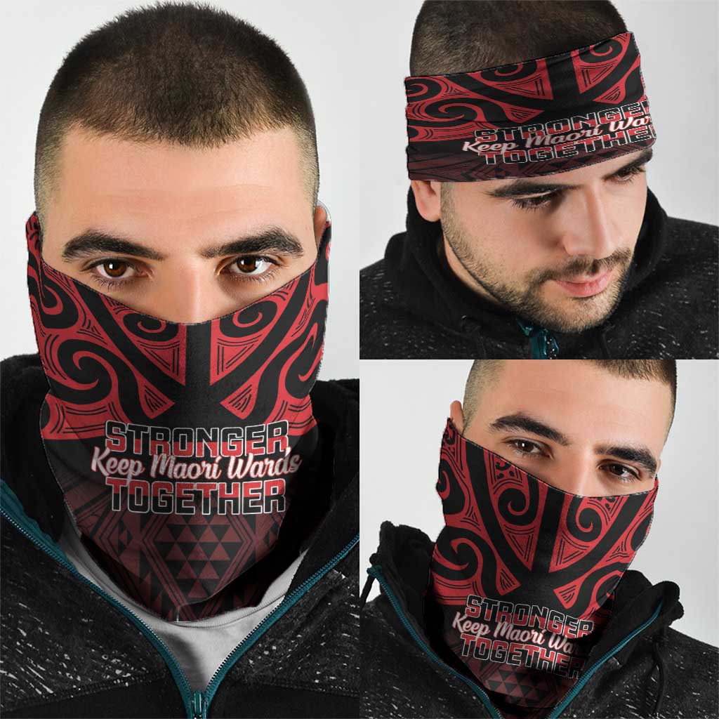 Keep Maori Wards New Zealand Neck Gaiter Stronger Together Aotearoa Taniko - Aussie Hoodie