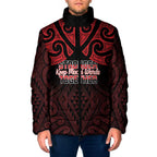 Personalised Keep Maori Wards New Zealand Padded Jacket Stronger Together Aotearoa Taniko - Aussie Hoodie