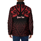 Personalised Keep Maori Wards New Zealand Padded Jacket Stronger Together Aotearoa Taniko - Aussie Hoodie