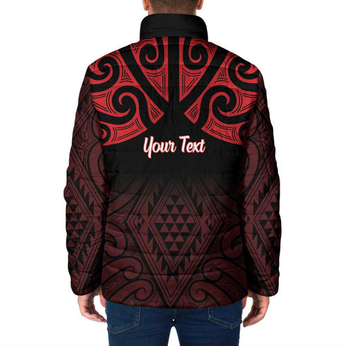 Personalised Keep Maori Wards New Zealand Padded Jacket Stronger Together Aotearoa Taniko - Aussie Hoodie
