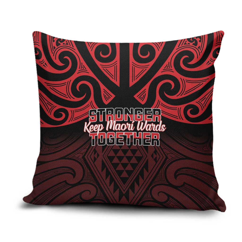 Keep Maori Wards New Zealand Pillow Cover Stronger Together Aotearoa Taniko - Aussie Hoodie