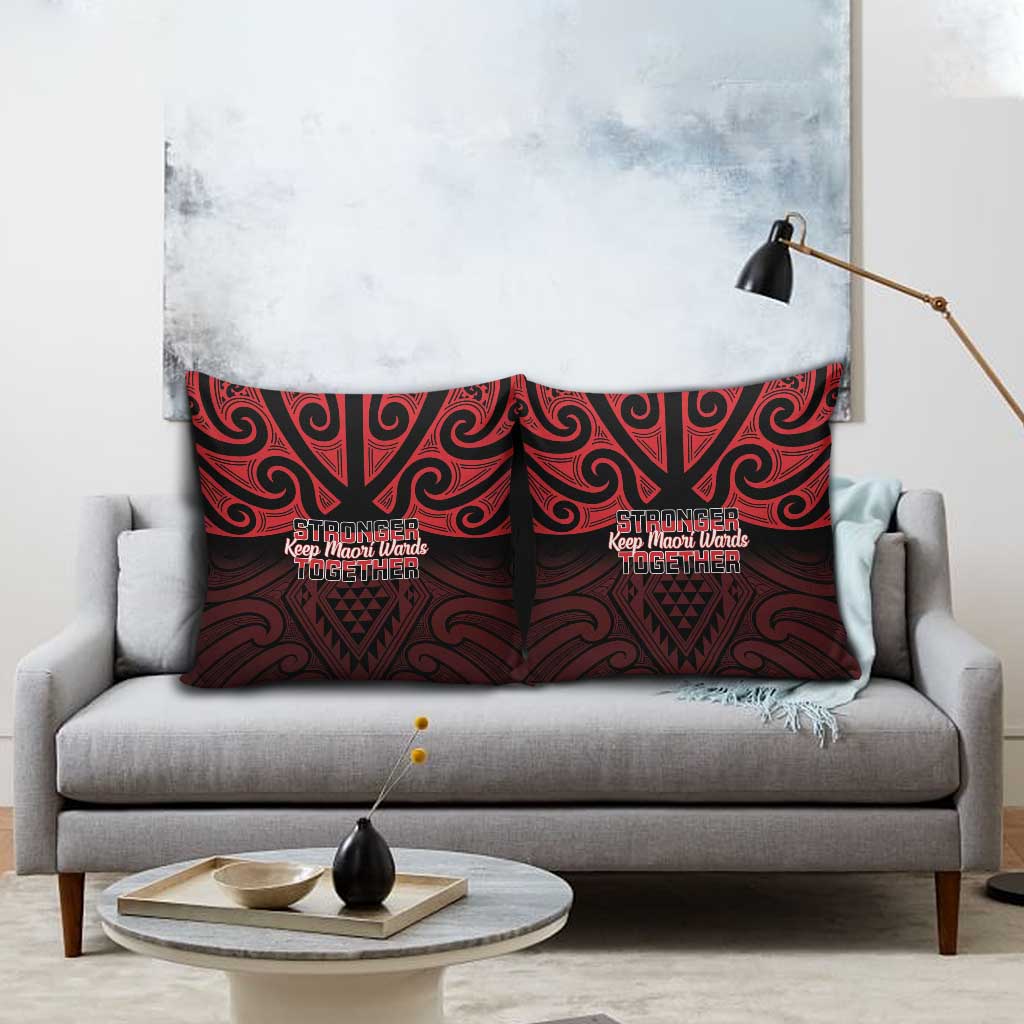 Keep Maori Wards New Zealand Pillow Cover Stronger Together Aotearoa Taniko - Aussie Hoodie
