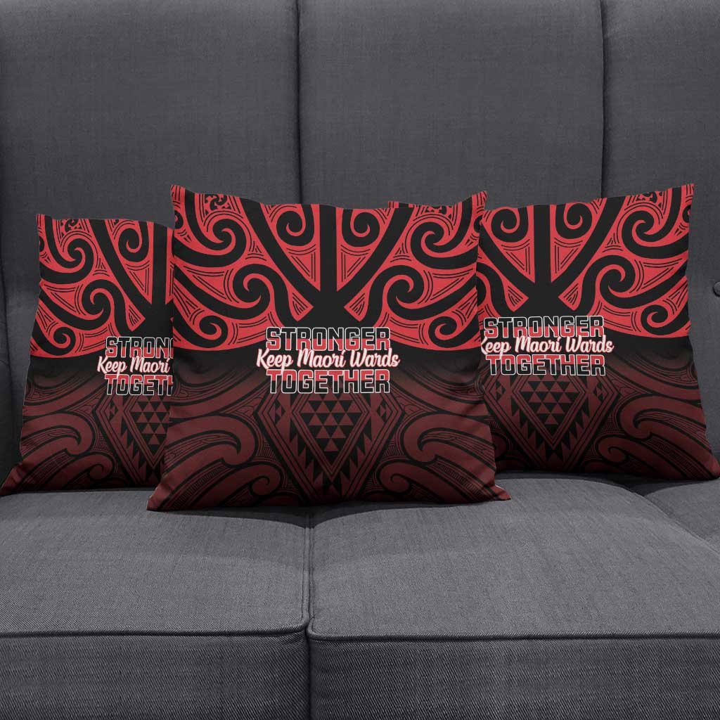 Keep Maori Wards New Zealand Pillow Cover Stronger Together Aotearoa Taniko - Aussie Hoodie