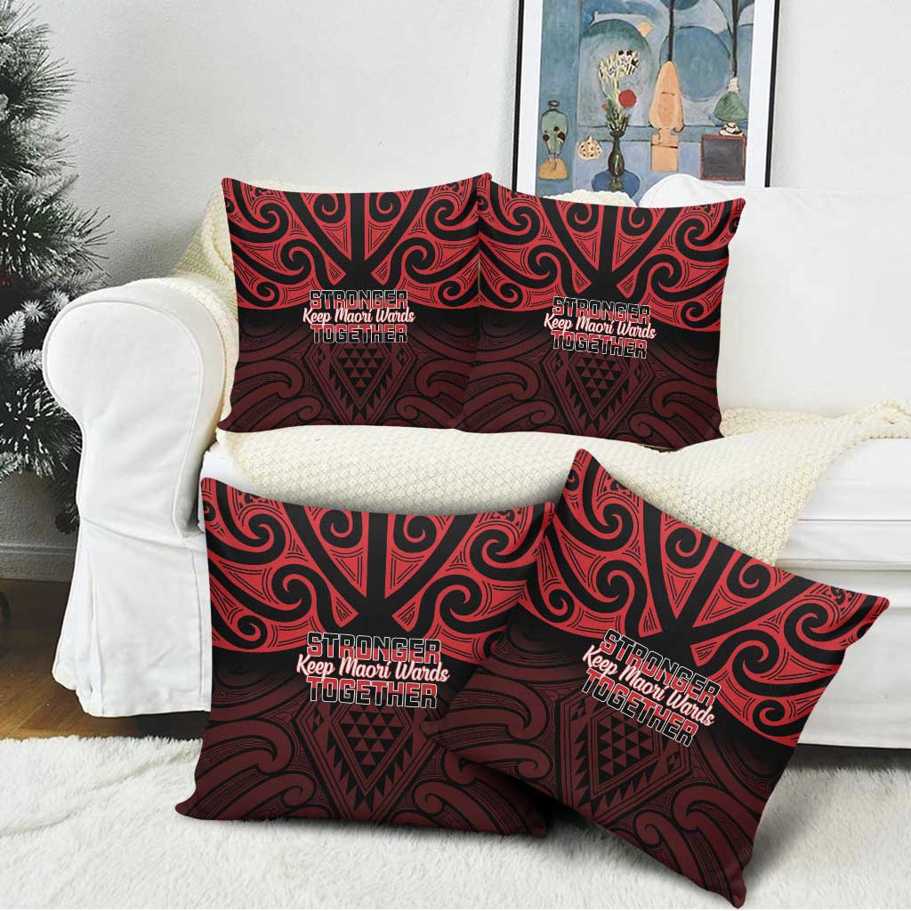 Keep Maori Wards New Zealand Pillow Cover Stronger Together Aotearoa Taniko - Aussie Hoodie