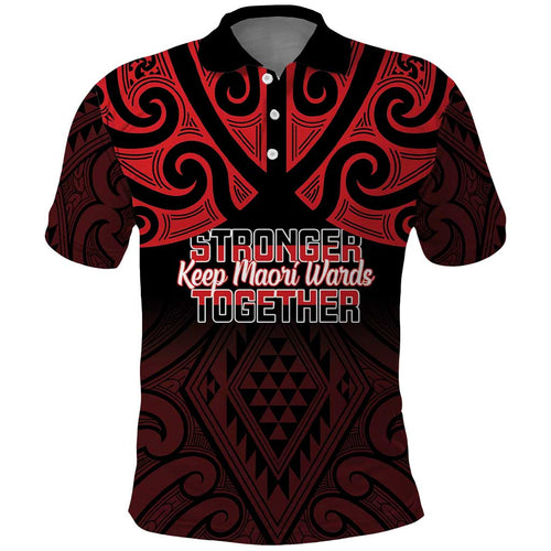 Personalised Keep Maori Wards New Zealand Polo Shirt Stronger Together Aotearoa Taniko - Aussie Hoodie