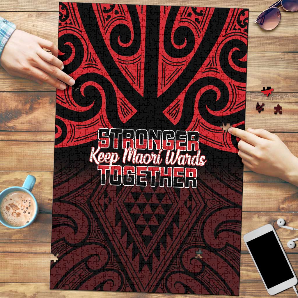 Keep Maori Wards New Zealand Puzzle Stronger Together Aotearoa Taniko - Aussie Hoodie