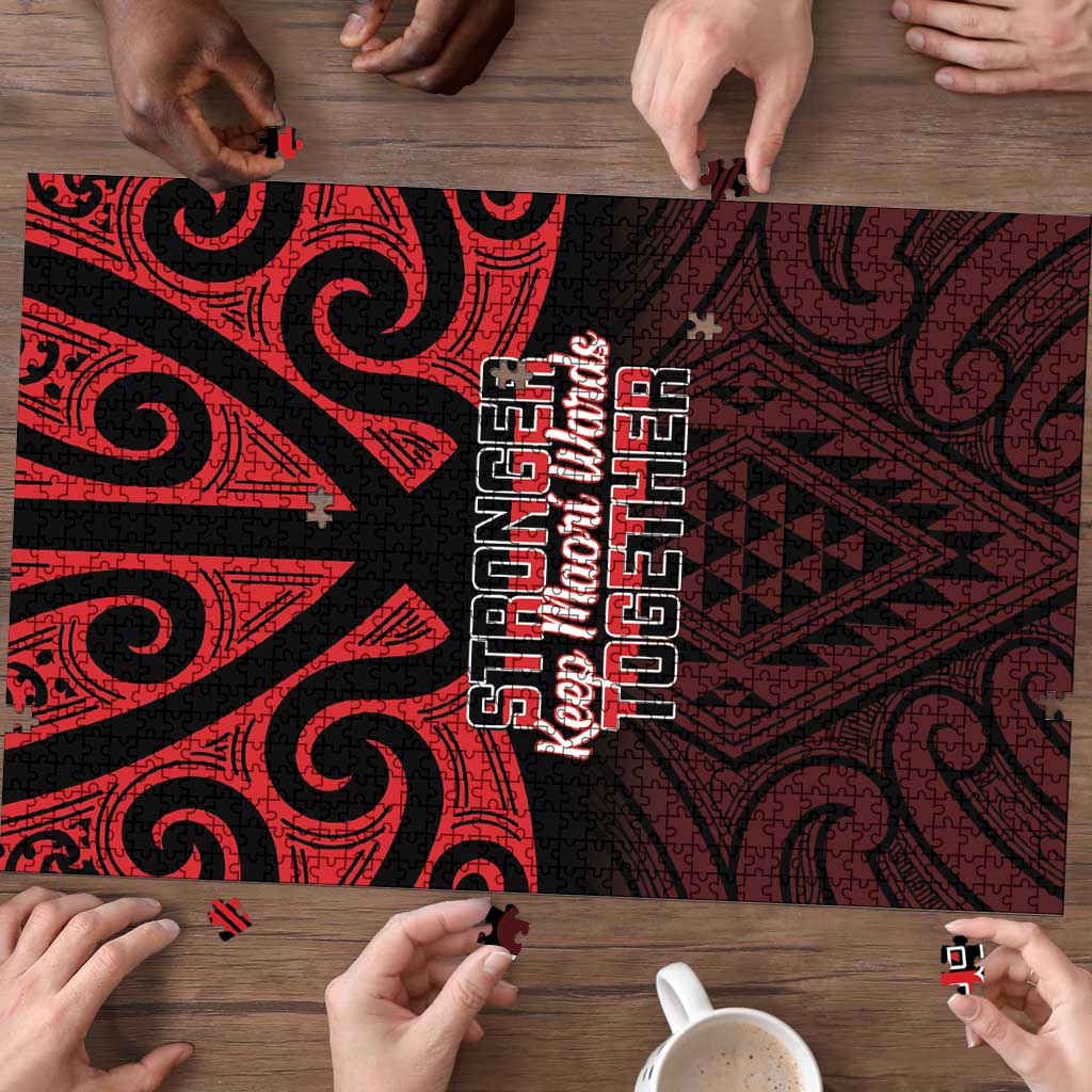 Keep Maori Wards New Zealand Puzzle Stronger Together Aotearoa Taniko - Aussie Hoodie