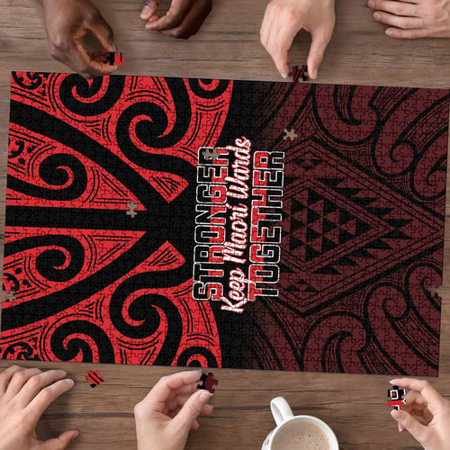 Keep Maori Wards New Zealand Puzzle Stronger Together Aotearoa Taniko - Aussie Hoodie